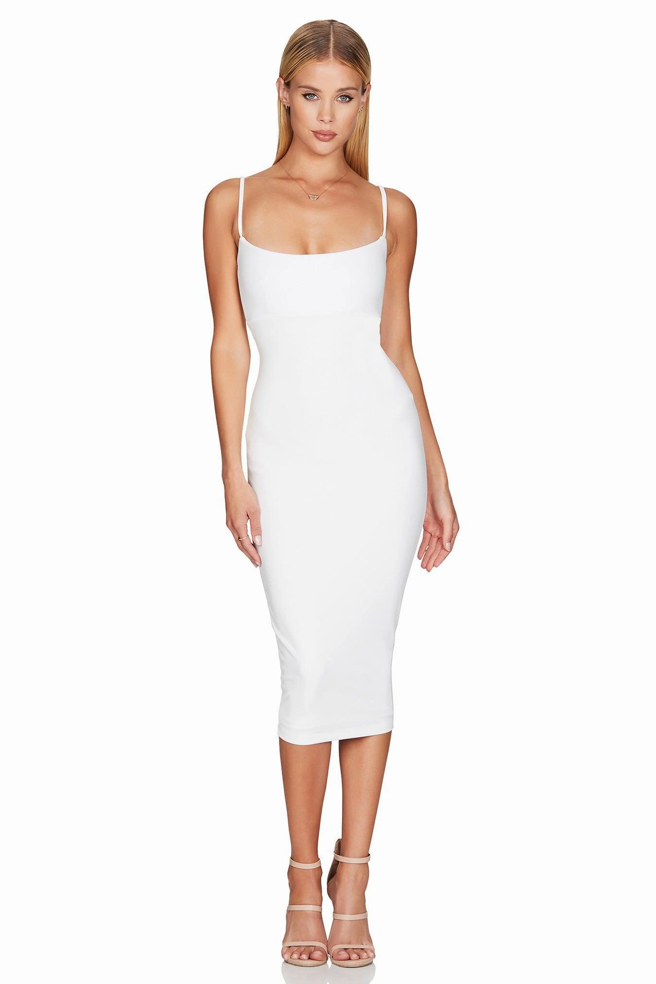 Nookie Bailey Midi Dress - Ivory Perfect Fit Wear Art Soul
