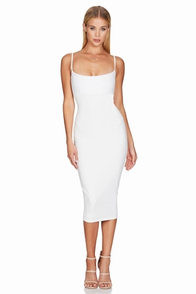 Nookie Bailey Midi Dress - Ivory Perfect Fit Wear Art Soul