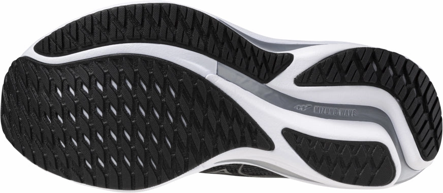 day - running shoes Mizuno Wave Rider 28 WIDE FIT (D) Womens Running Shoes - Black