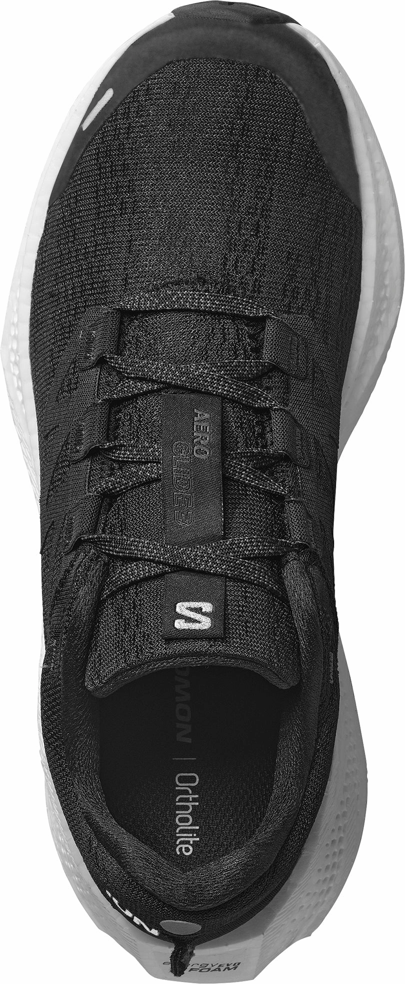 Salomon Aero Glide 3 Womens Running Shoes - Black flexible - sole - feature shoes Tempo - run