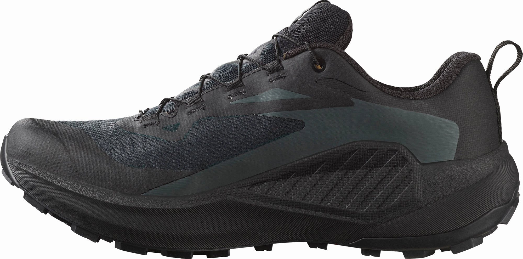 weekend running shoe time frame Salomon Genesis GORE-TEX Mens Trail Running Shoes - Black