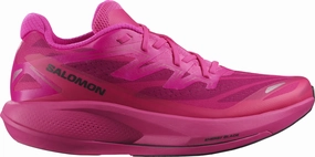 Quick-Dry neutral support Salomon Phantasm 2 Womens Running Shoes - Pink