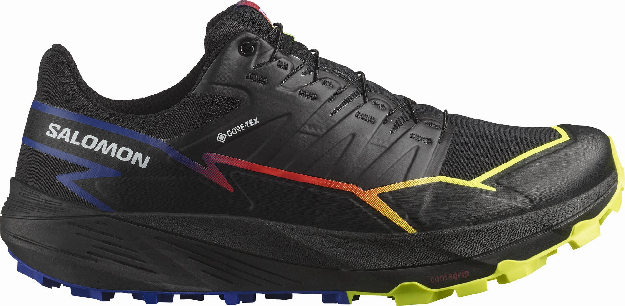Salomon Thundercorss GORE-TEX Mens Trail Running Shoes - Black Multi Density Sole Athletic Design