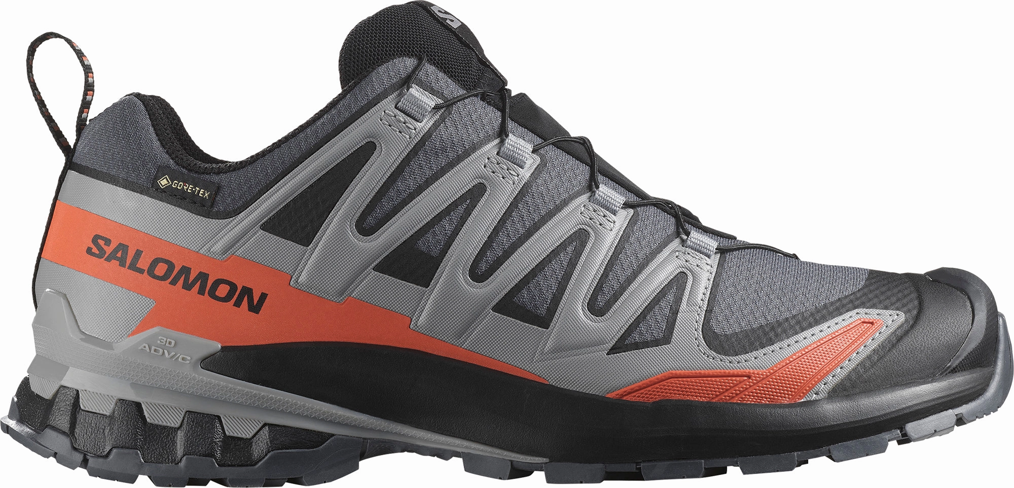 running in a ultramarathon shoes Salomon XA Pro 3D V9 GORE-TEX Mens Trail Running Shoes - Grey