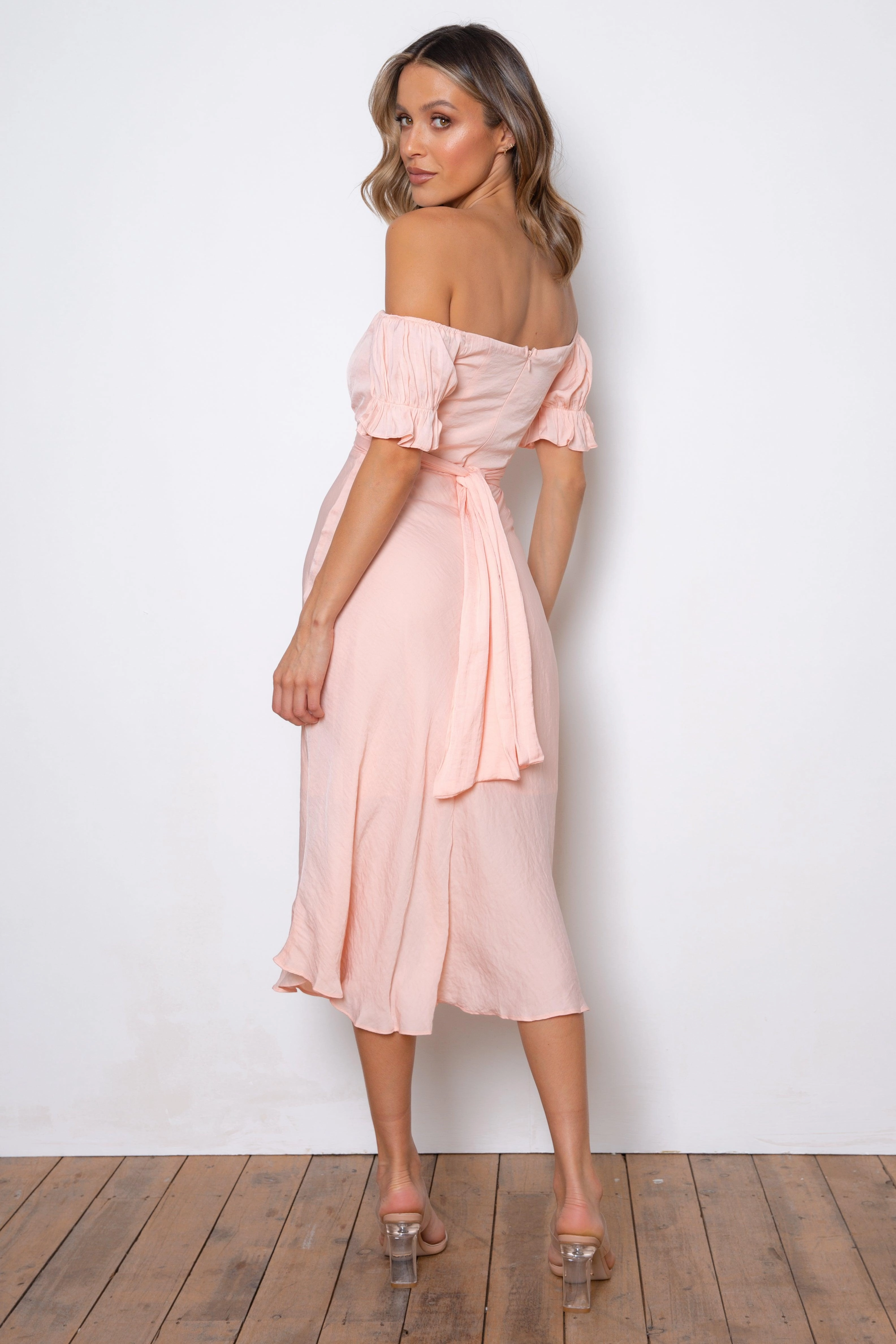 Samantha Dress - Light Pink Soft Wear Flattering Fit for All