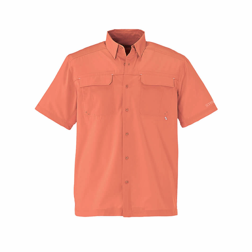 Year-Round Wear Polka Dot Sanibel Bay Shirt - Coral