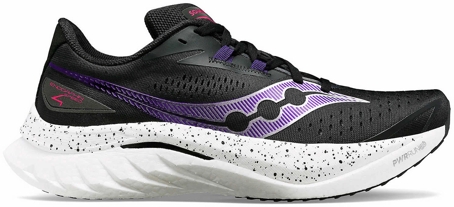 Fast - takeoff Saucony Endorphin Speed 4 Womens Running Shoes - Black