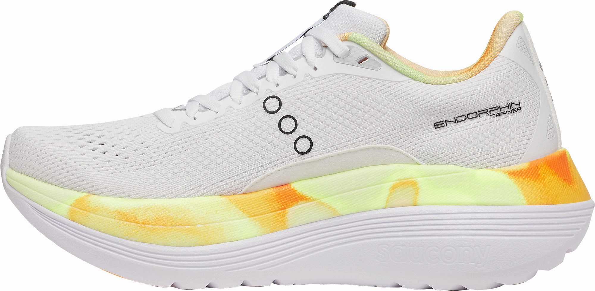 running rituals Hydrophobic Upper Saucony Endorphin Trainer Womens Running Shoes - White