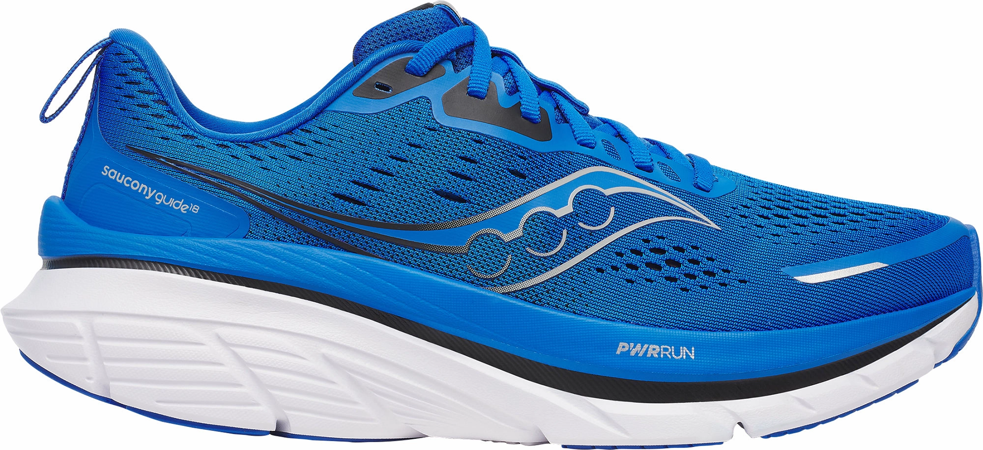 Road   Suitable amateur - grade shoes Saucony Guide 18 Mens Running Shoes - Blue