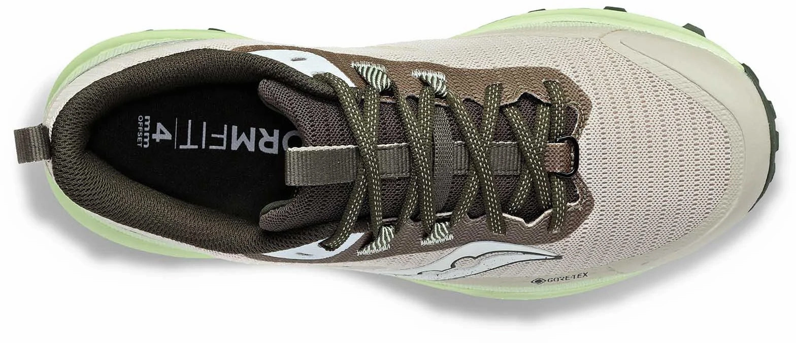 Saucony Peregrine 13 GORE-TEX Mens Trail Running Shoes - Brown Shock Absorption Cushioning hill training shoes