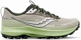 Saucony Peregrine 13 GORE-TEX Mens Trail Running Shoes - Brown Shock Dispersing Tech