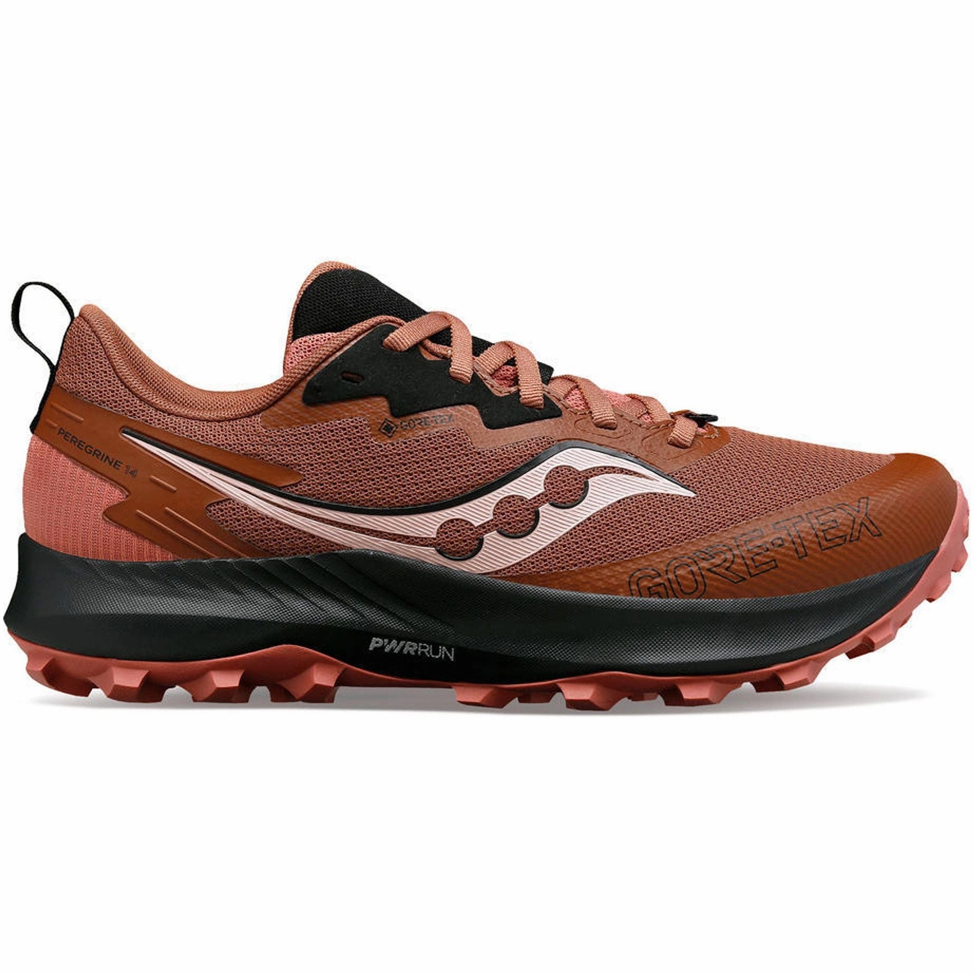 Saucony Peregrine 14 GORE-TEX Womens Trail Running Shoes - Red all - terrain running shoes