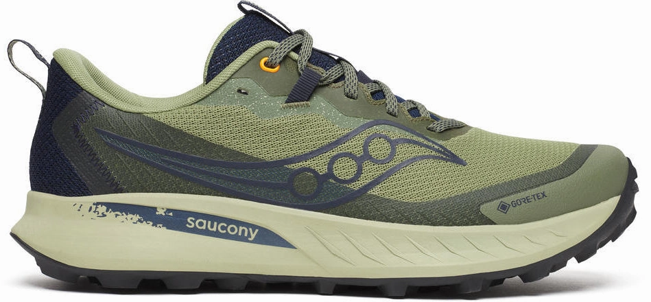 Passion Vans UltraCush Saucony Peregrine 15 GORE-TEX Mens Trail Running Shoes - Green