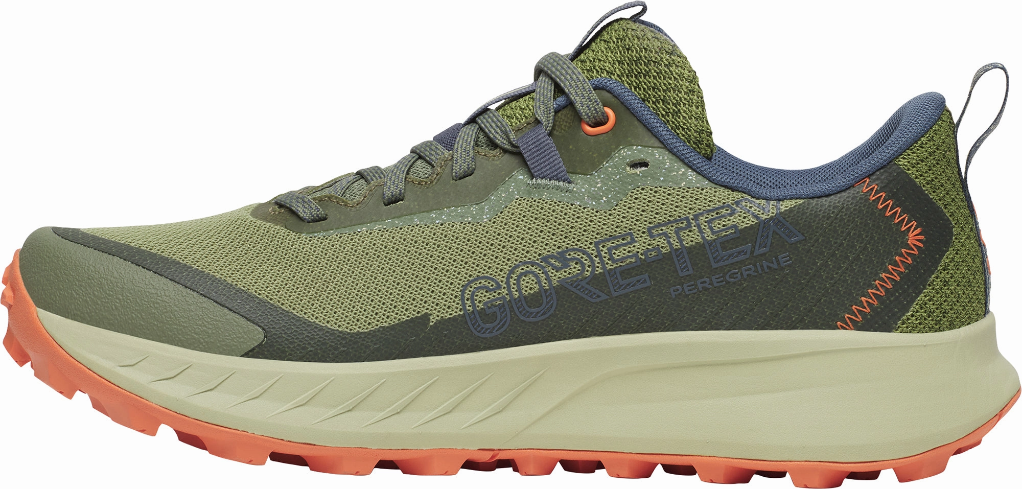 Saucony Peregrine 15 GORE-TEX Womens Trail Running Shoes - Green Molded Orthotic Support