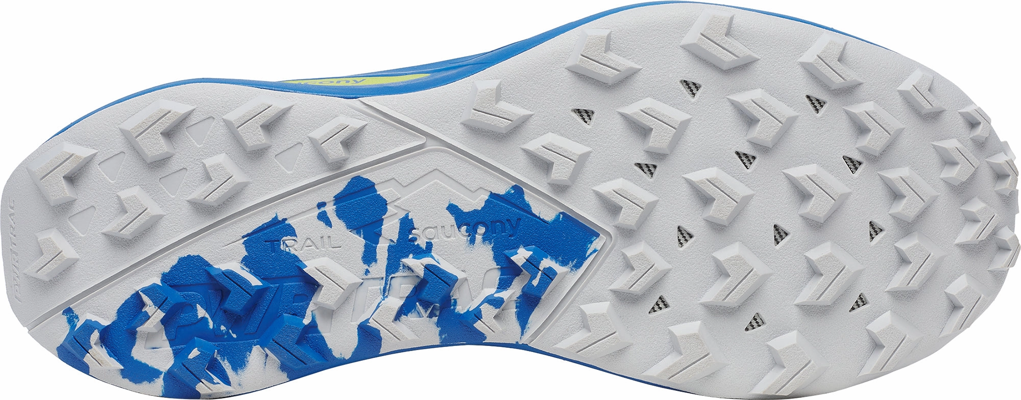 Saucony Peregrine 15 Mens Trail Running Shoes - Blue gradient running gear