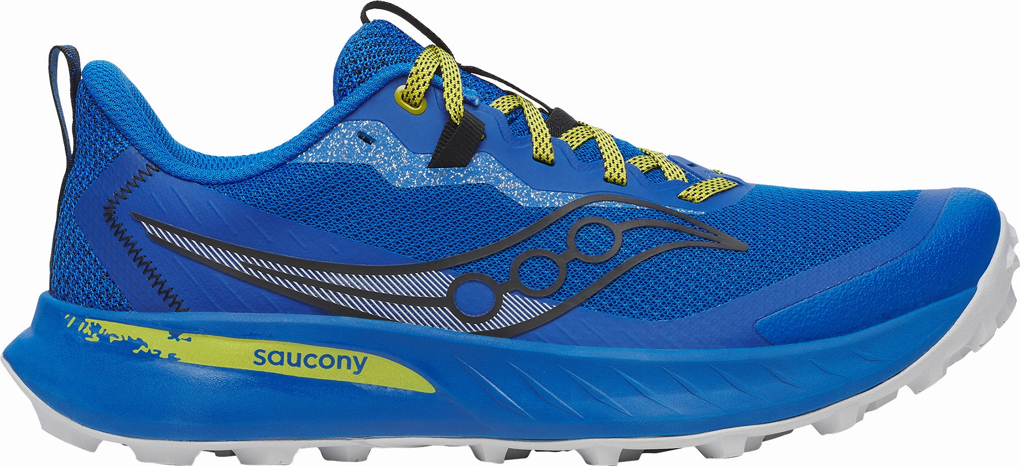 Saucony Peregrine 15 Mens Trail Running Shoes - Blue Impact Resistant Plate