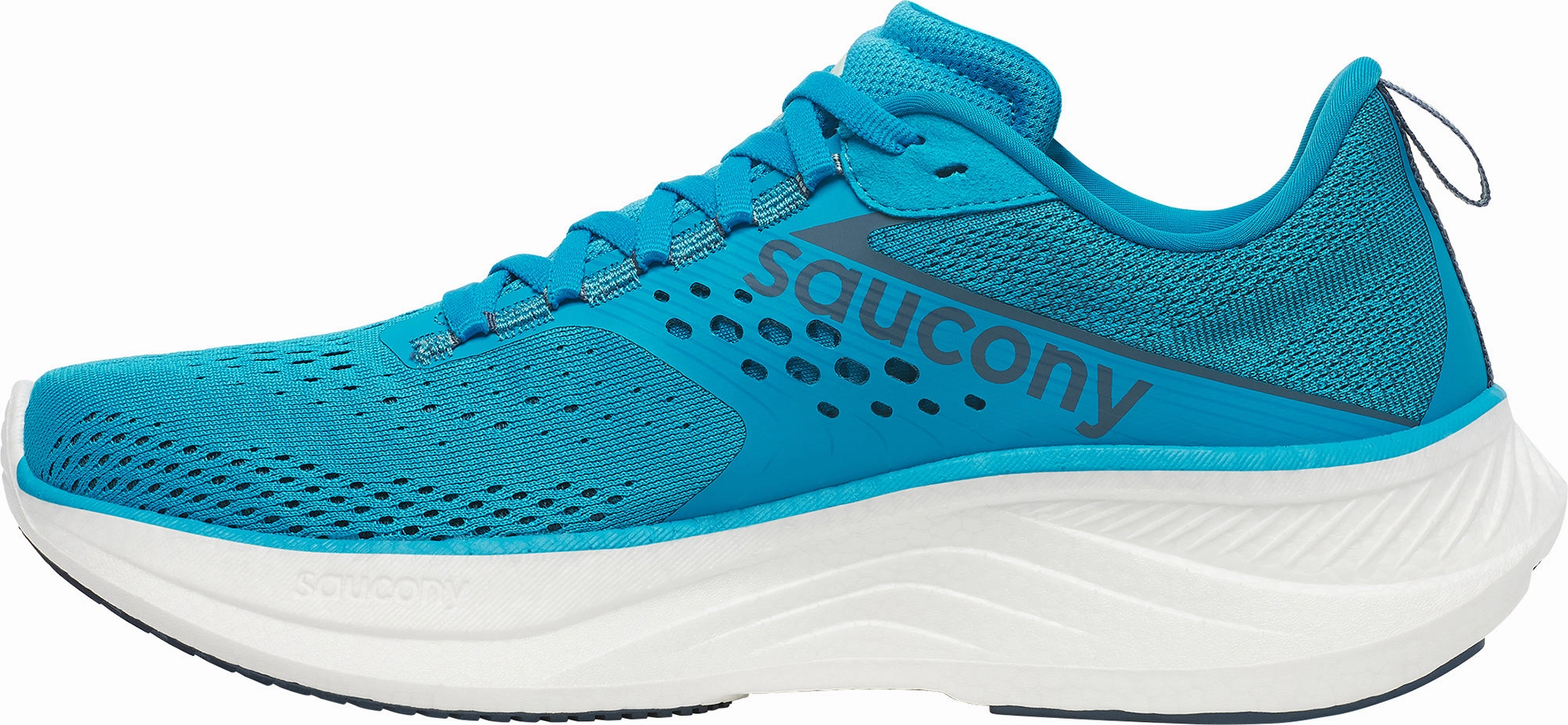 camping - running shoes beachgoers' shoes Saucony Ride 17 Womens Running Shoes - Blue