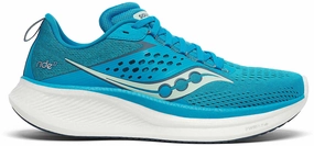 running in the sun shoes Saucony Ride 17 Womens Running Shoes - Blue