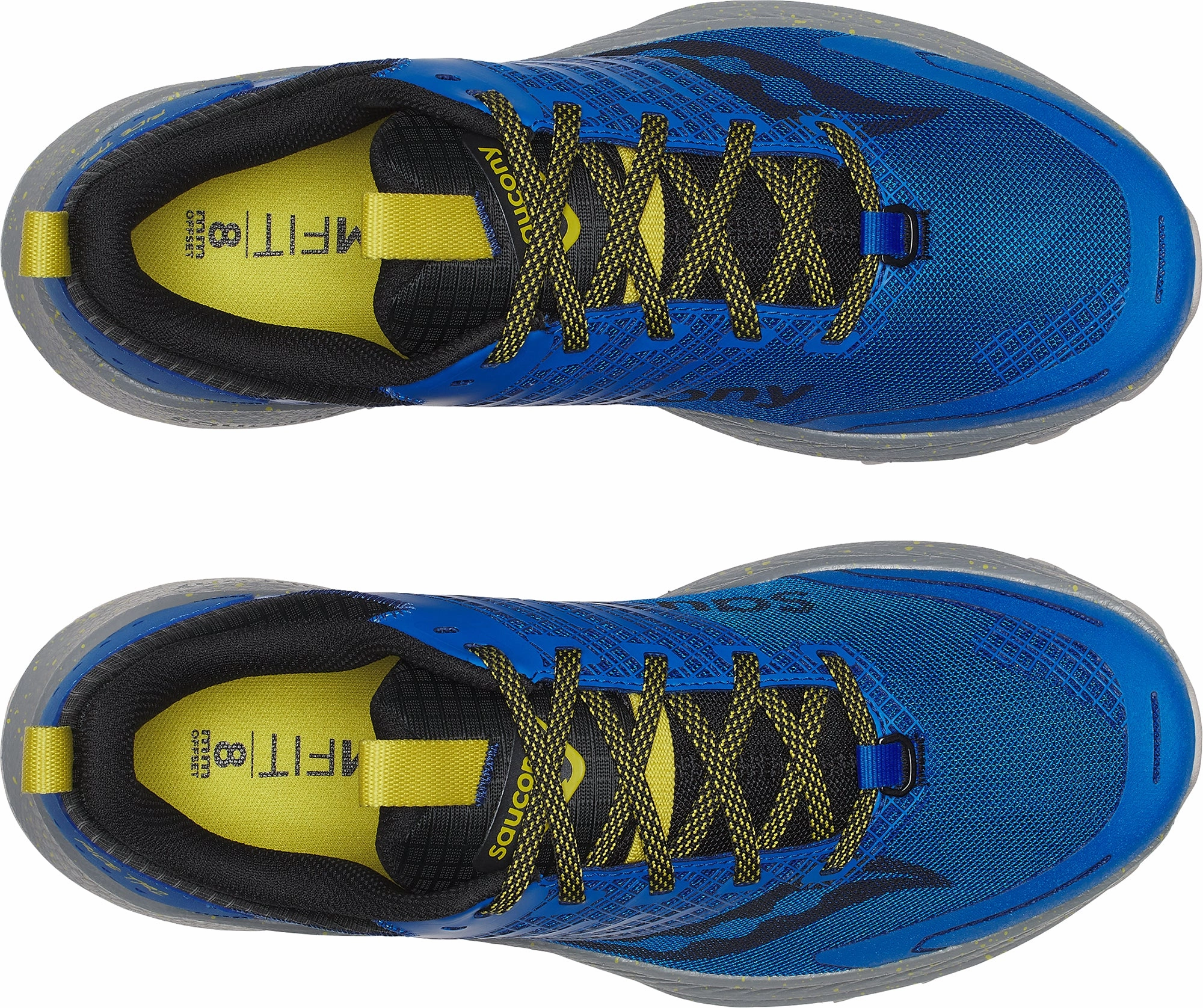 high - arched Saucony Ride TR2 Mens Trail Running Shoes - Blue