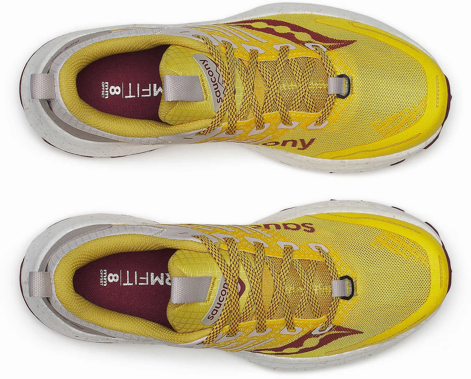 Saucony Ride TR2 Womens Trail Running Shoes - Yellow dirt running machine - washable insole shoes