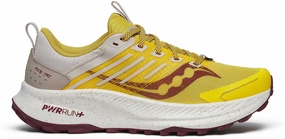 Saucony Ride TR2 Womens Trail Running Shoes - Yellow long - distance running shoes