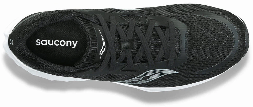 Saucony Tide 2 Womens Running Shoes - Black running posture forefoot