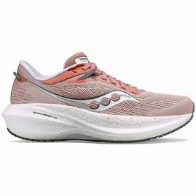 Saucony Triumph 21 Womens Running Shoes - Pink Quick - dry shoes