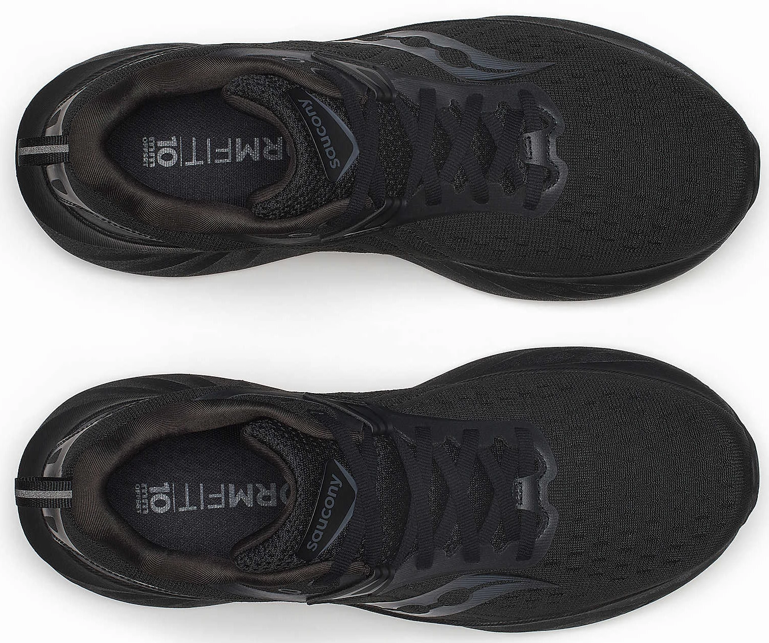 Thermoplastic Polyurethane Heel Counter Saucony Triumph 22 Mens Running Shoes - Black