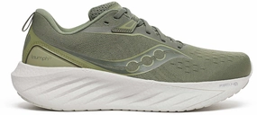 Quick Dry Innersole Saucony Triumph 22 Mens Running Shoes - Green