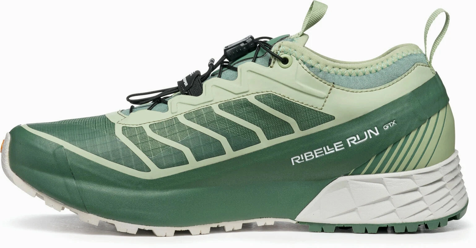 running in a volcanic area shoes Scarpa Ribelle Run GORE-TEX Womens Trail Running Shoes - Green