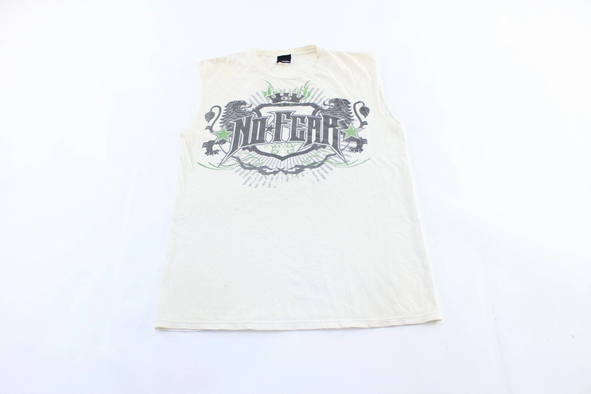 No Pressure Tagless label Y2K No Fear Graphic Tank Top