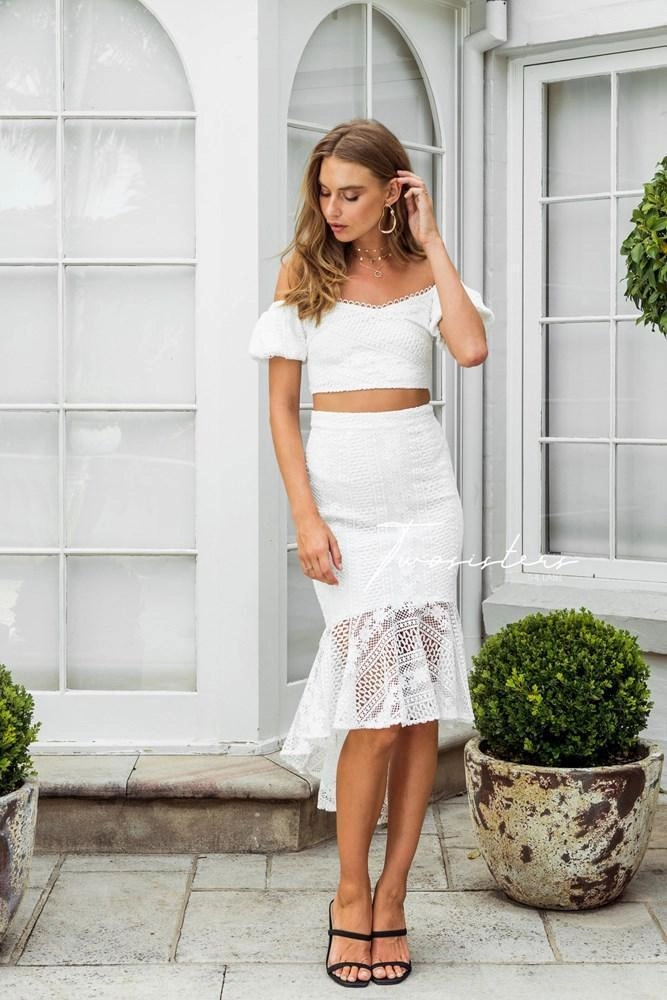 Silky Mood Serena Set - White