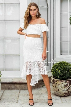 Serena Set - White Flow Sleeve