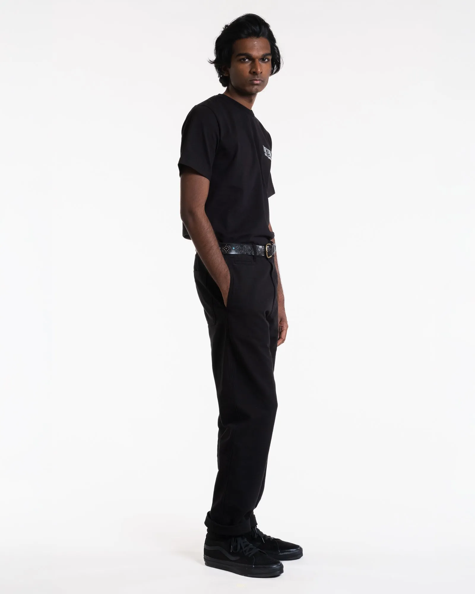 Tight Cut All Day Wear Service Chino Garage Cotton Black