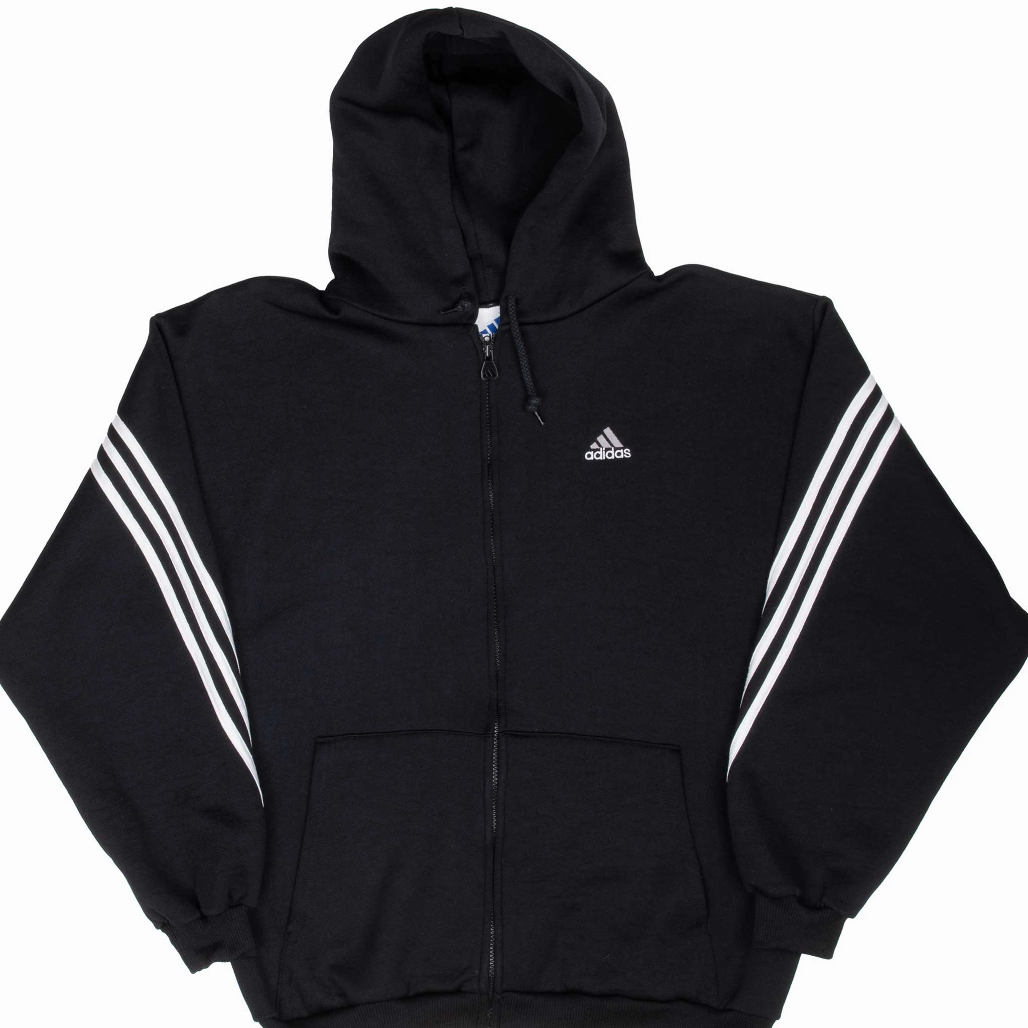 Notebook VINTAGE ADIDAS BLACK HOODED TRACK JACKET 1990S SMALL MADE IN USA