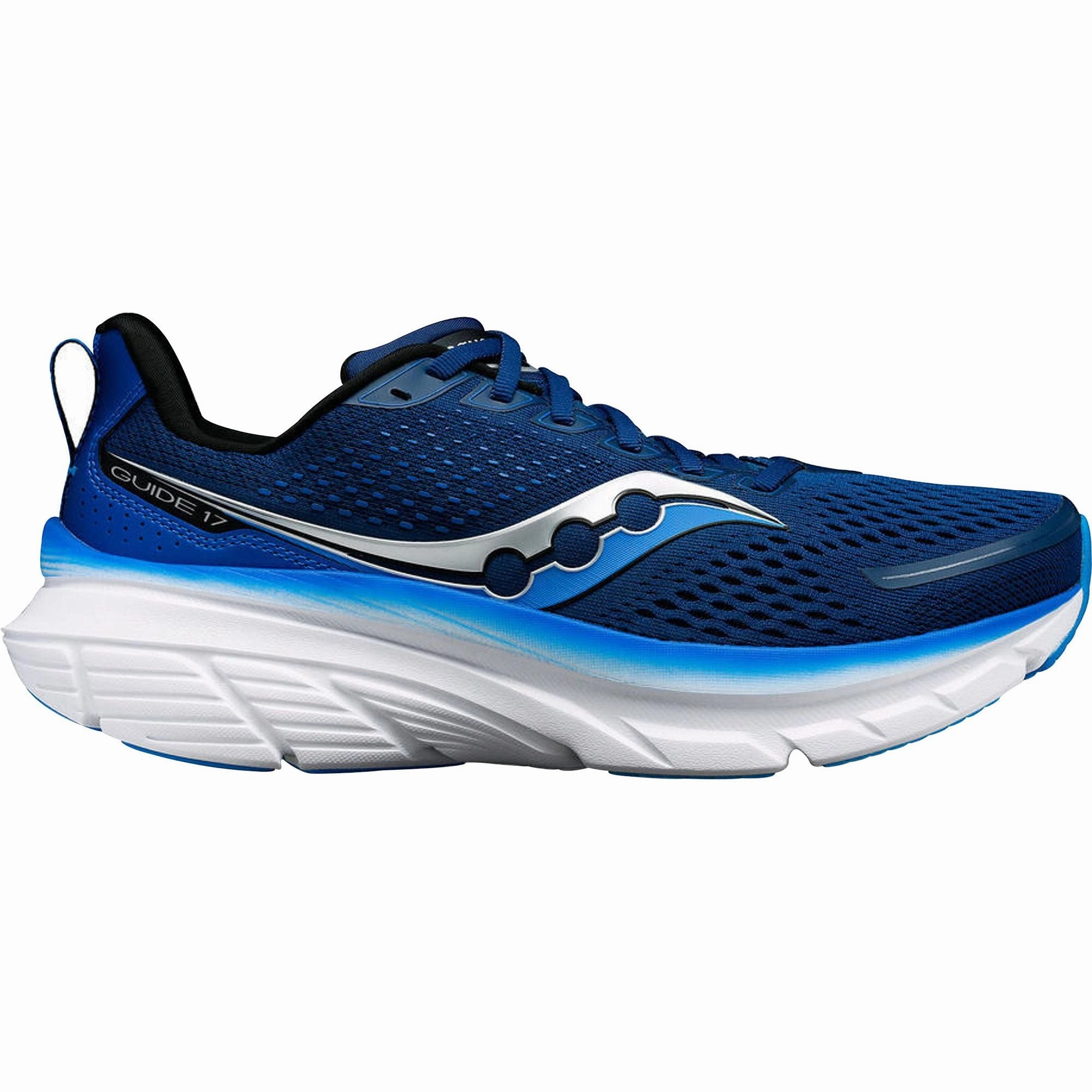 Athletic Saucony Guide 17 WIDE FIT Mens Running Shoes - Navy