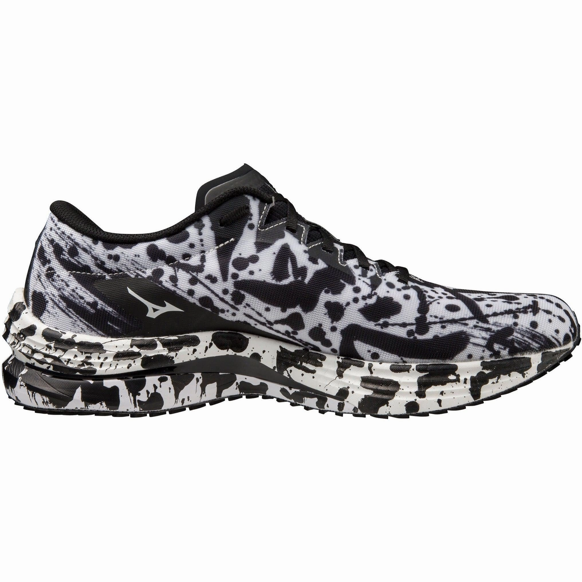 Mizuno Wave Rebellion Flash Running Shoes - White Ventilated Upper grippy sole shoes