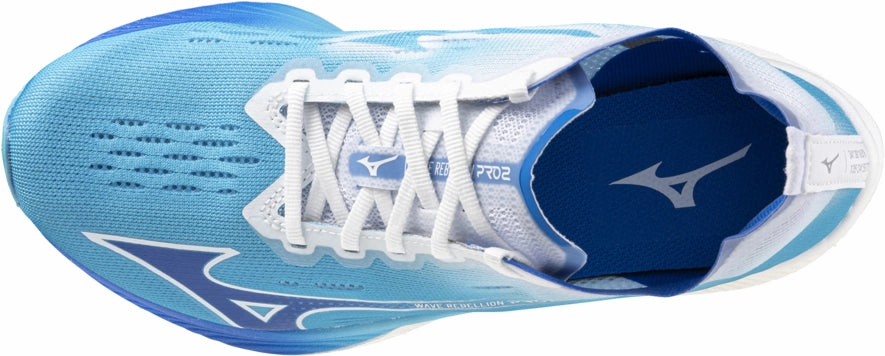 Happiness self - discovery running shoe interest Mizuno Wave Rebellion Pro 2 Womens Running Shoes - Blue