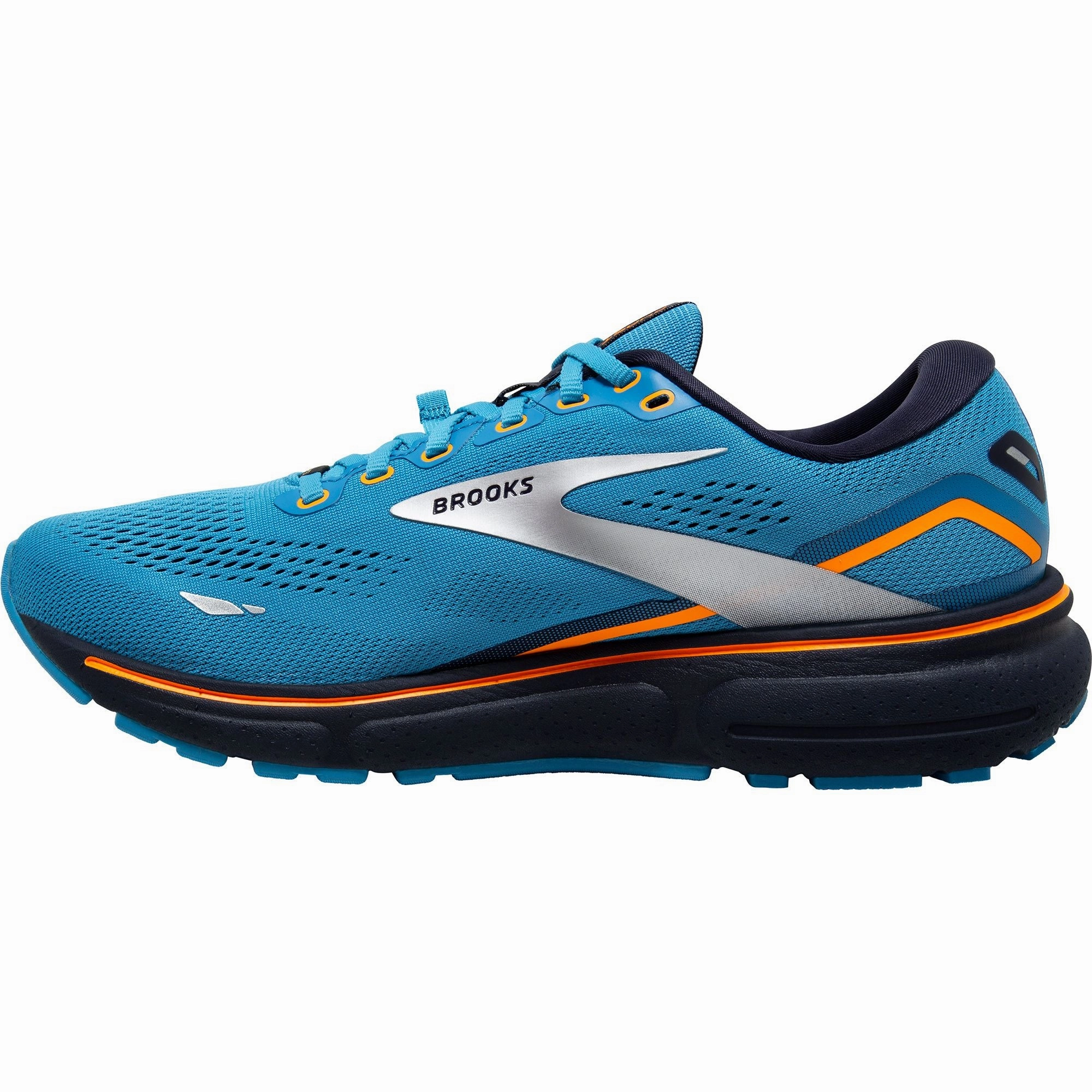 Brooks Ghost 15 GORE-TEX Mens Running Shoes - Blue circuit - training running shoes ergonomic - feature shoes