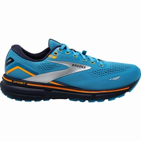 shoe care Brooks Ghost 15 GORE-TEX Mens Running Shoes - Blue