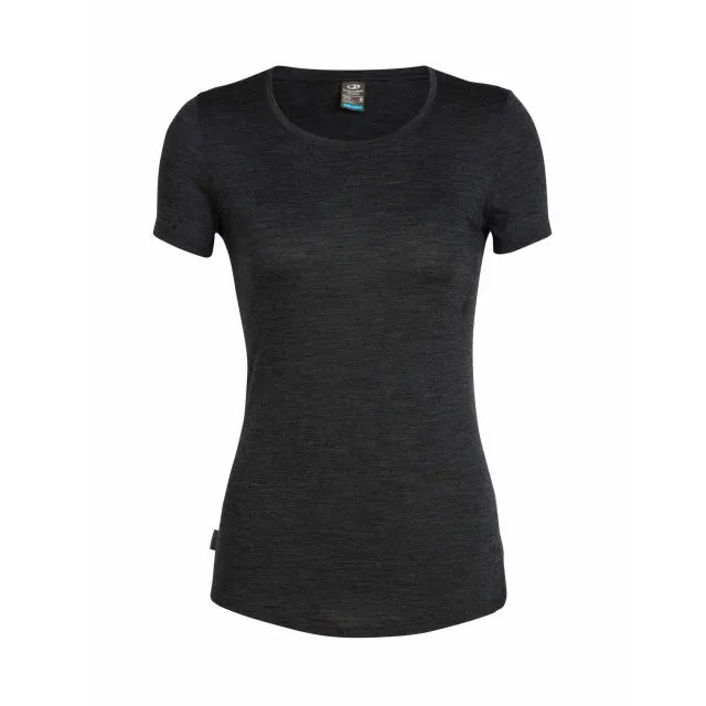 Soft Touch Material Knit Fabric Technology Women's Cool-Lite Sphere Short Sleeve Low Crewe