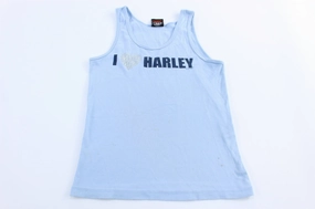 Women's Harley Davidson Motorcycles Blaine, Minnesota Tank Top Non Restrictive Design Double Layered Edge Reinforcement