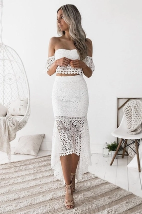 Celine Set - White Soft Air Linen Love