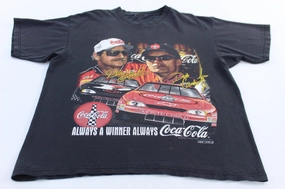 Flexible stretch 1998 Dale Earnhardt & Dale Earnhardt Jr Coca-Cola Nascar T-Shirt