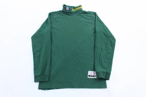90's Green Bay Packers Embroidered Turtleneck  T-Shirt Comfy Stretch Fit Tight fit sexiness