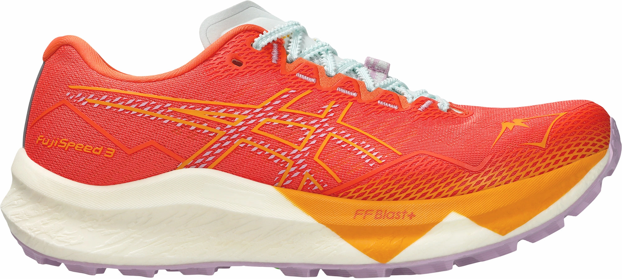 Asics FujiSpeed 3 Womens Trail Running Shoes - Orange EVA Compound