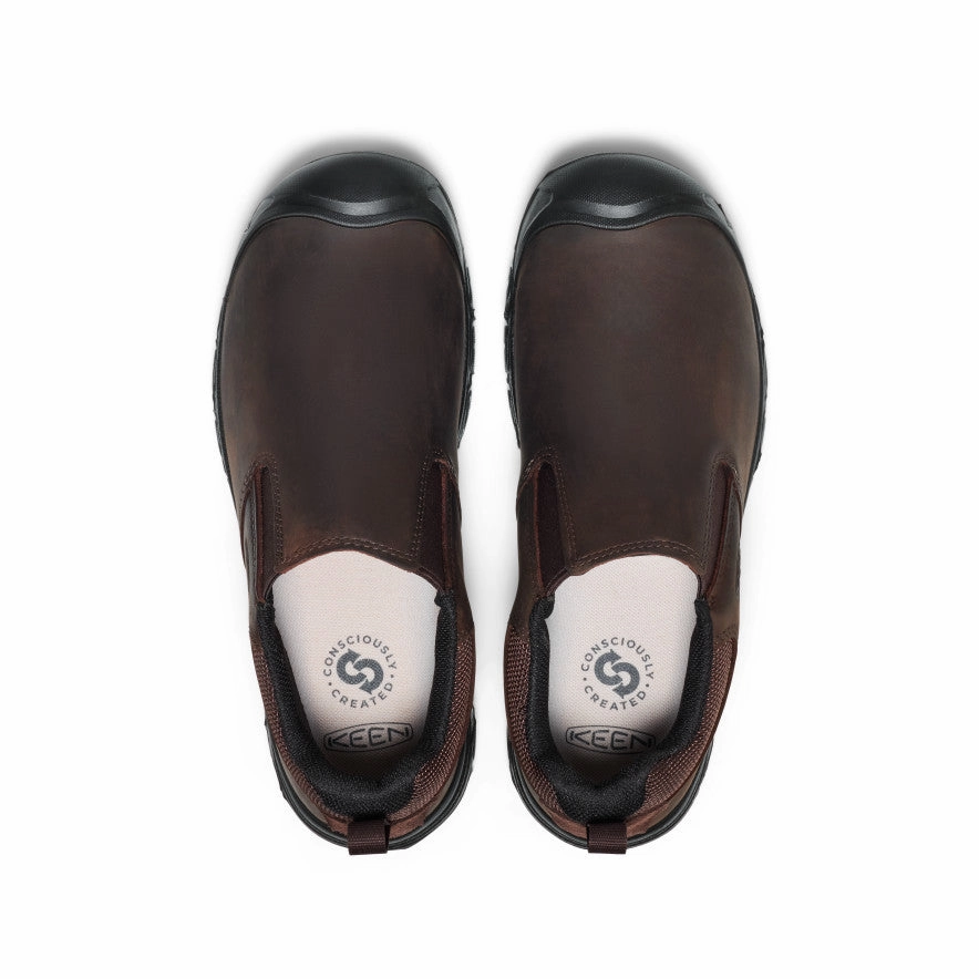 Leather   upper Men's Targhee IV Wide Slip-On  |  Java/Black