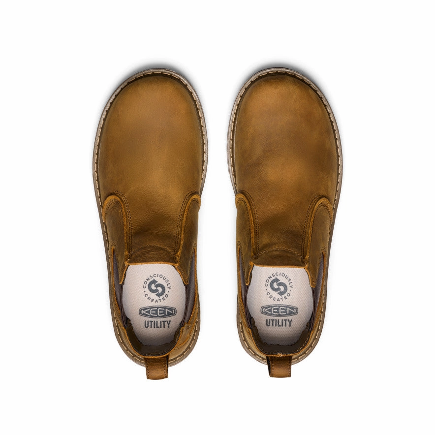 No Lace Men's San Jose Chelsea 90?? Heel Boot (Soft Toe)  |  Belgian/Gum