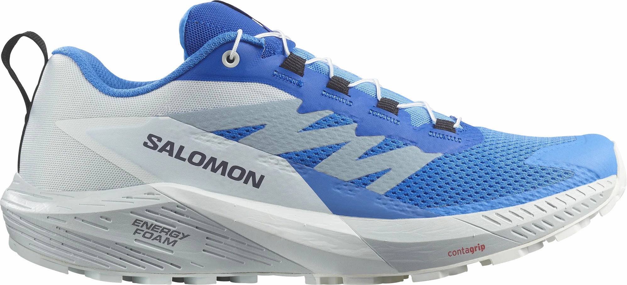 rough - surface proof shock - absorbing running shoes Salomon Sense Ride 5 Mens Trail Running Shoes - Blue