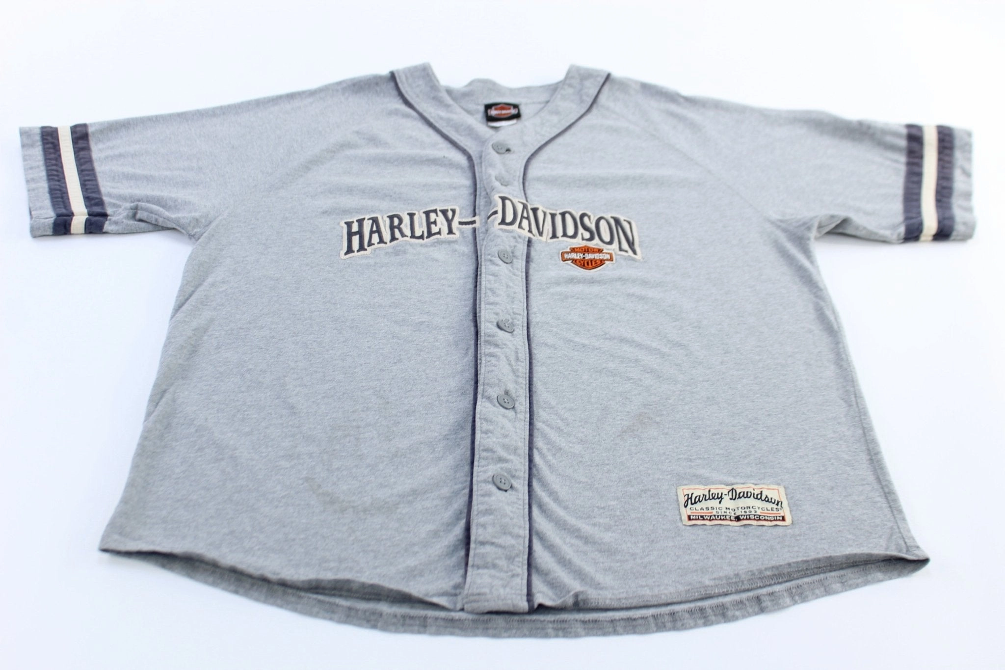 Harley Davidson Motorcycles Embroidered New York City Jersey 3D Knit Seamless Pattern Workout Layer